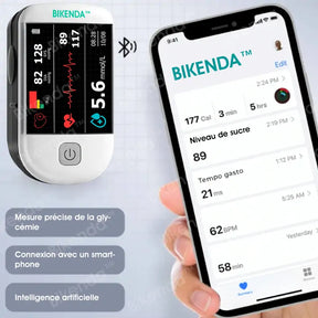 Bikenda™ Mètre de Glycémie Intelligent au Laser Non-Invasif – Nouvelle Génération