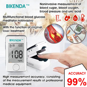 Bikenda™ Non-Invasive Blood Glucose Meter + Exclusive Gift [99.9% Accuracy]